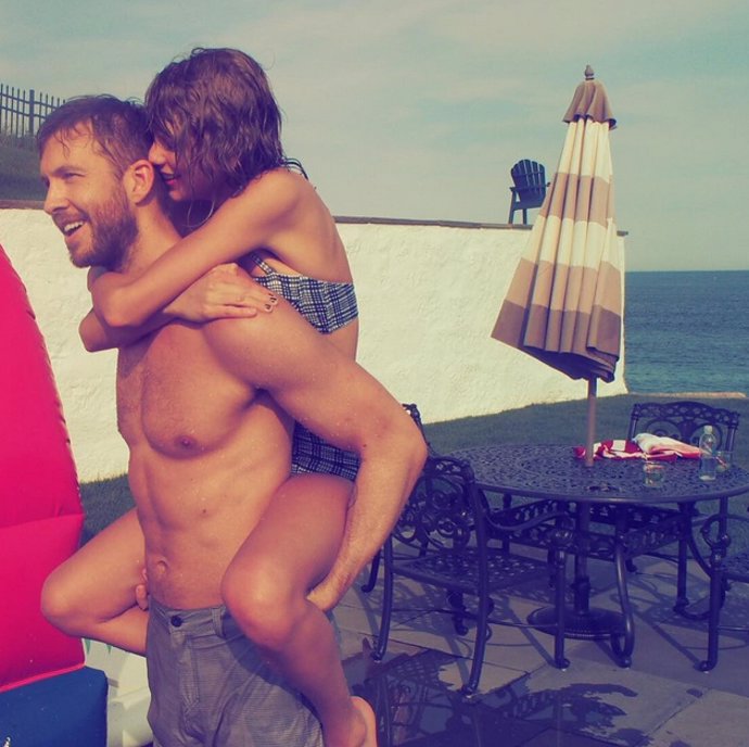 taylor swift y calvin harris en el 4 de julio de 2015