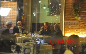 La Infanta Elena cena  en Navidad con sus jefes de Mapfre