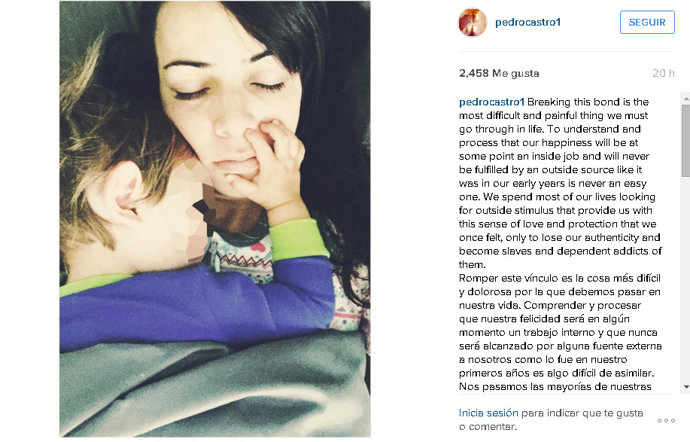 Raquel del Rosario y su hijo Leo durmiendo, fotografía hecha por Pedro Castro