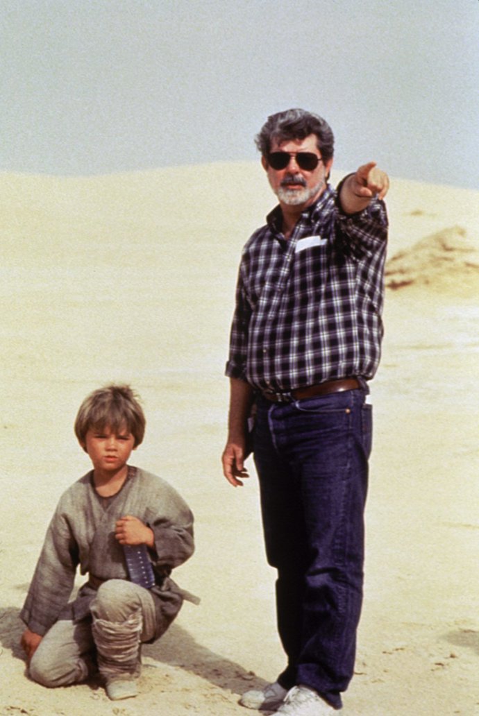 stat wars episodio 1 george lucas con jake lloyd