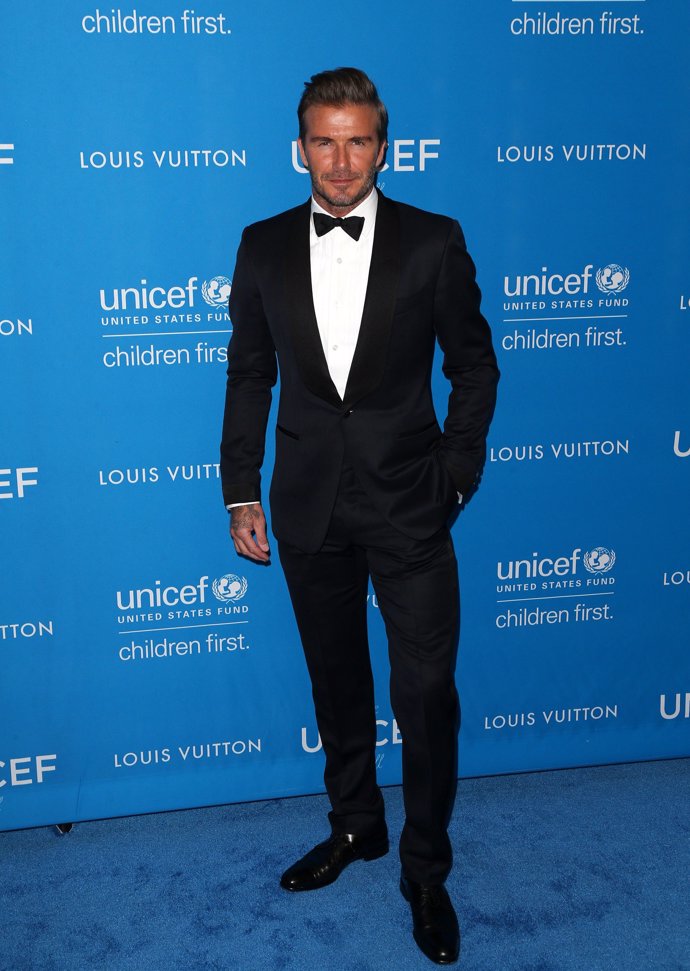 david beckham en la unicef ball