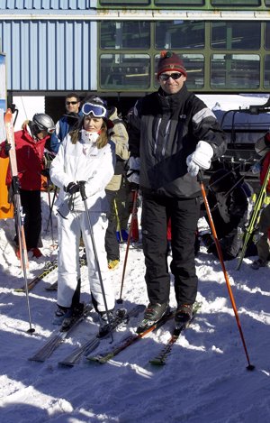 Los Reyes se preparan para esquiar
