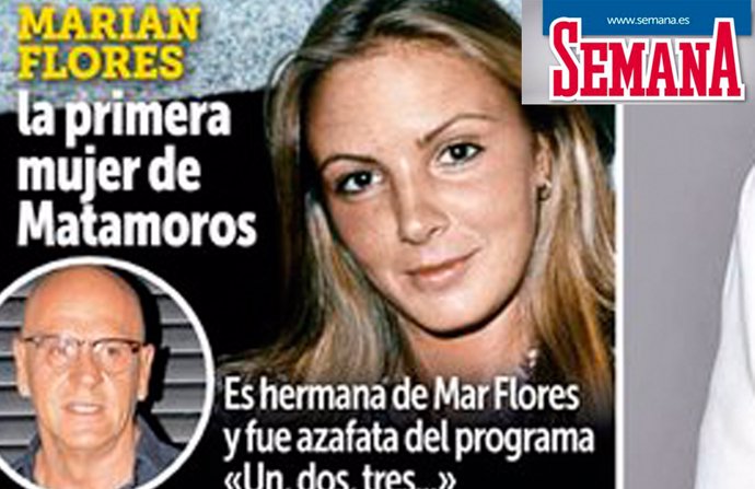 marian flores en la portada de semana