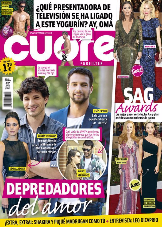 jesus castro y anabel hernandez portada de cuore