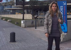 Arantxa Sánchez  Vicario en la puerta del hospital Quirón de Barcelona