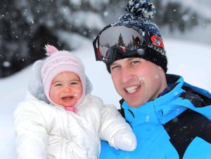 Los duques de Cambridge de vacaciones familiares en la nieve