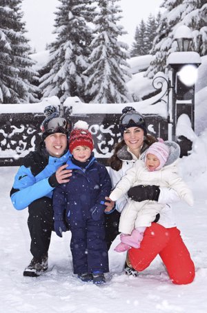 Los duques de Cambridge de vacaciones familiares en la nieve