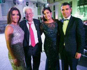 Global Gift Gala Madrid Eva Longoria, Padre Ángel, José Bernal y María Bravo