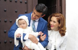 Bautizo de hijo de Beatriz Trapote y Víctor Janeiro