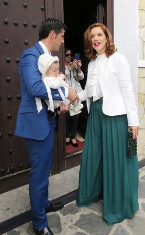 Bautizo de hijo de Beatriz Trapote y Víctor Janeiro