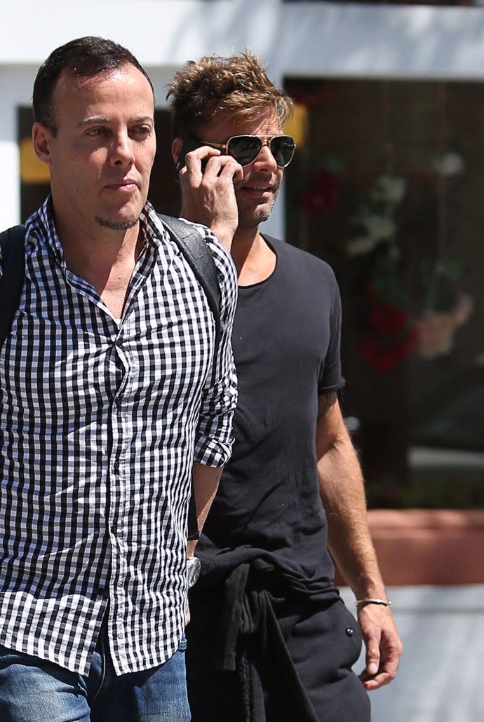 Ricky Martin, risas cómplices con su nuevo novio Jwan Yosef