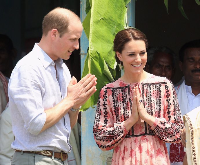 los duques de cambridge en su viaje por la India y Bután