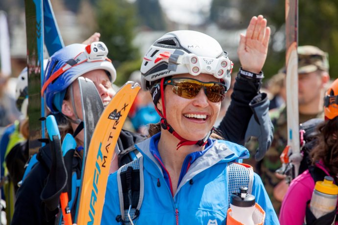 Pippa Middleton escala los Alpes suizos