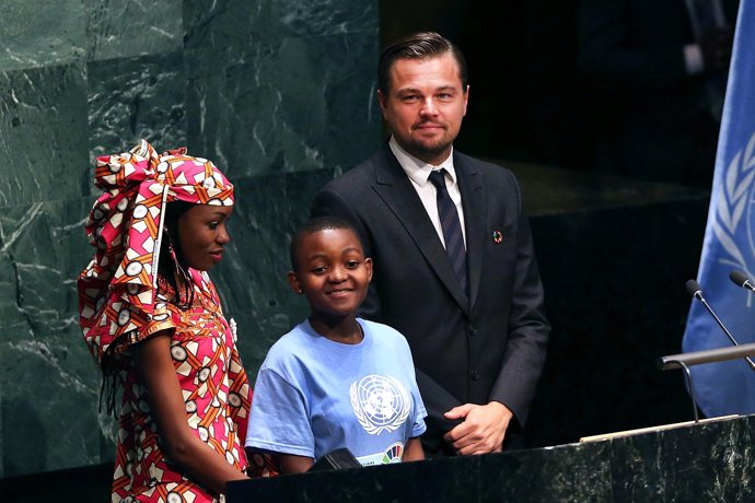leonardo dicaprio en la onu