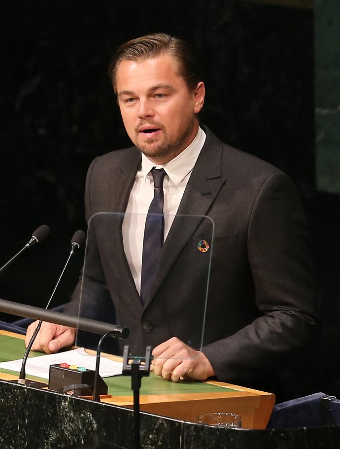 leonardo dicaprio en la onu