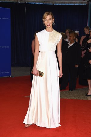 Karlie Kloss en la cena de los corresponsales de la Casa Blanca 2016  Getty