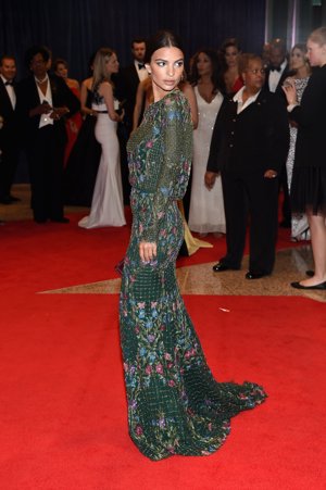 Emily Ratajkowsky en la cena de los corresponsales de la Casa Blanca 2016  Getty