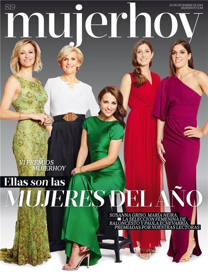 Paula Echevarría vestida de Cortana en la portada de Mujer Hoy