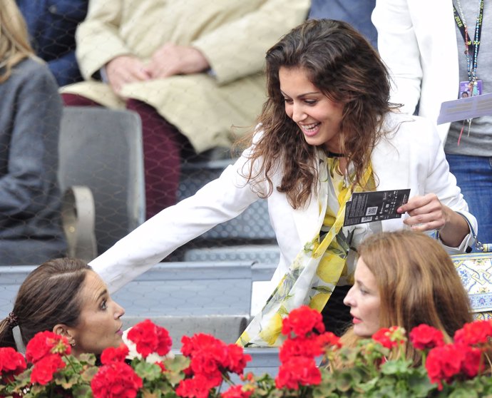 Hiba Abouk en la final del Open Madrid Mutua de tenis