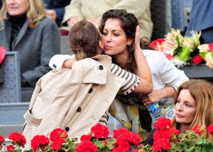 Hiba Abouk en la final del Open Madrid Mutua de tenis