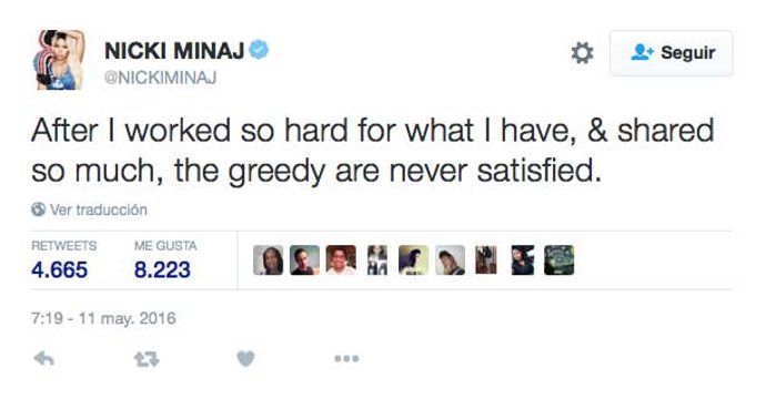 tuit nicki minaj