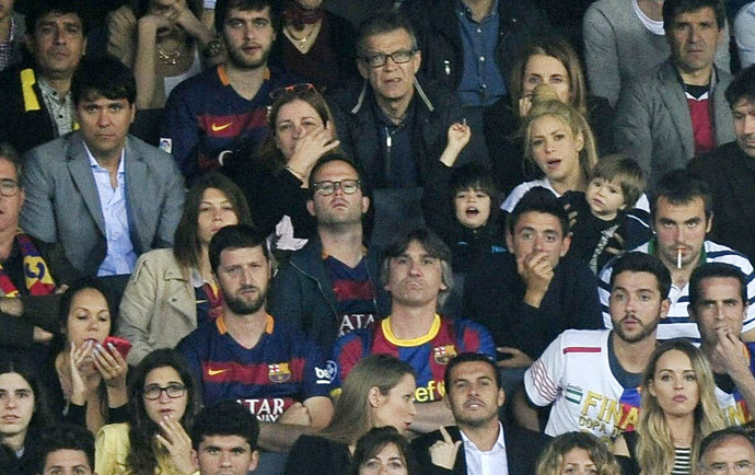 Shakira en la final de la Copa del Rey