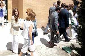 Comunión de la hija de Nuria González y Fernando Fernández Tapias