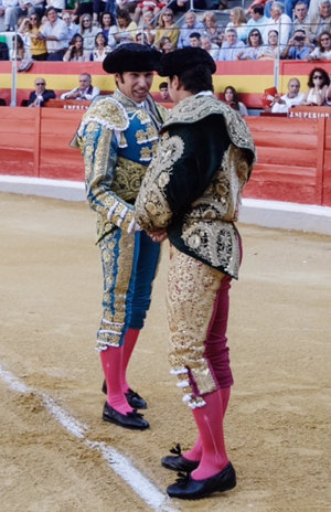 Cayetano Rivera y su hermano Francisco Rivera  juntos en la plaza de toros de Granada  FOTO: Javier Castejón