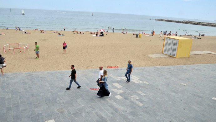 Bar Rafaeli y su marido Adi Ezra en BarcelonaDavid Oller