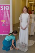 Lourdes Montes ultima los retoques de su colección de vestidos de novia de Analinen