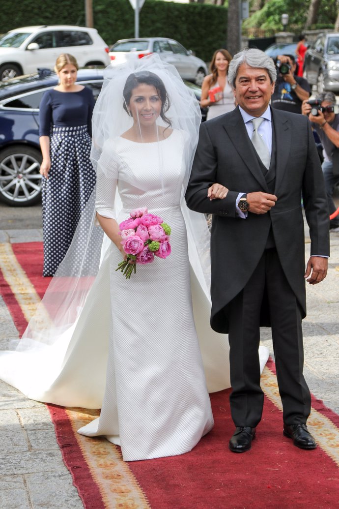 sara verdasco con su padre y padrino, josé verdasco