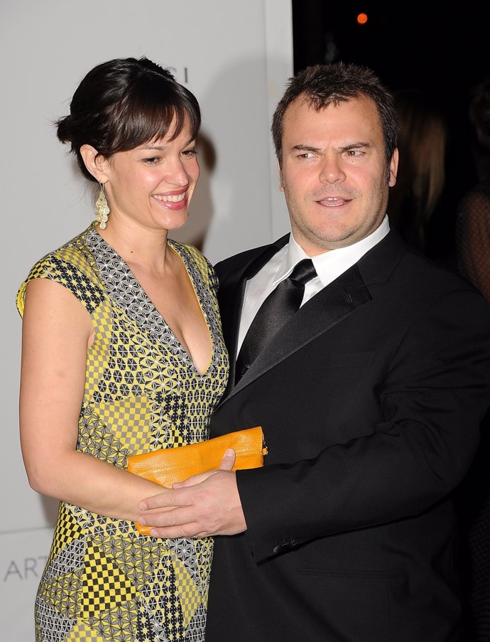 jack black con su esposa tanya haden