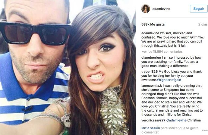 instagram adam levine