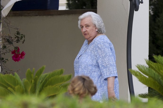 Doña Pilar de Borbón, hermana del Rey emérito Juan Carlos