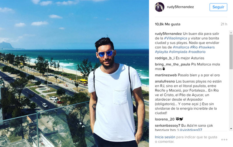 Rudy Fernández Instagram Río de Janeiro