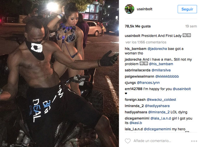instagram de usain bolt