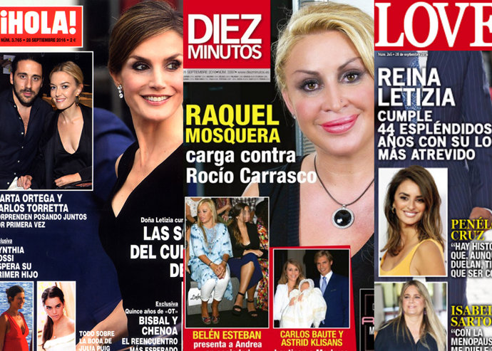Portadas de las revistas