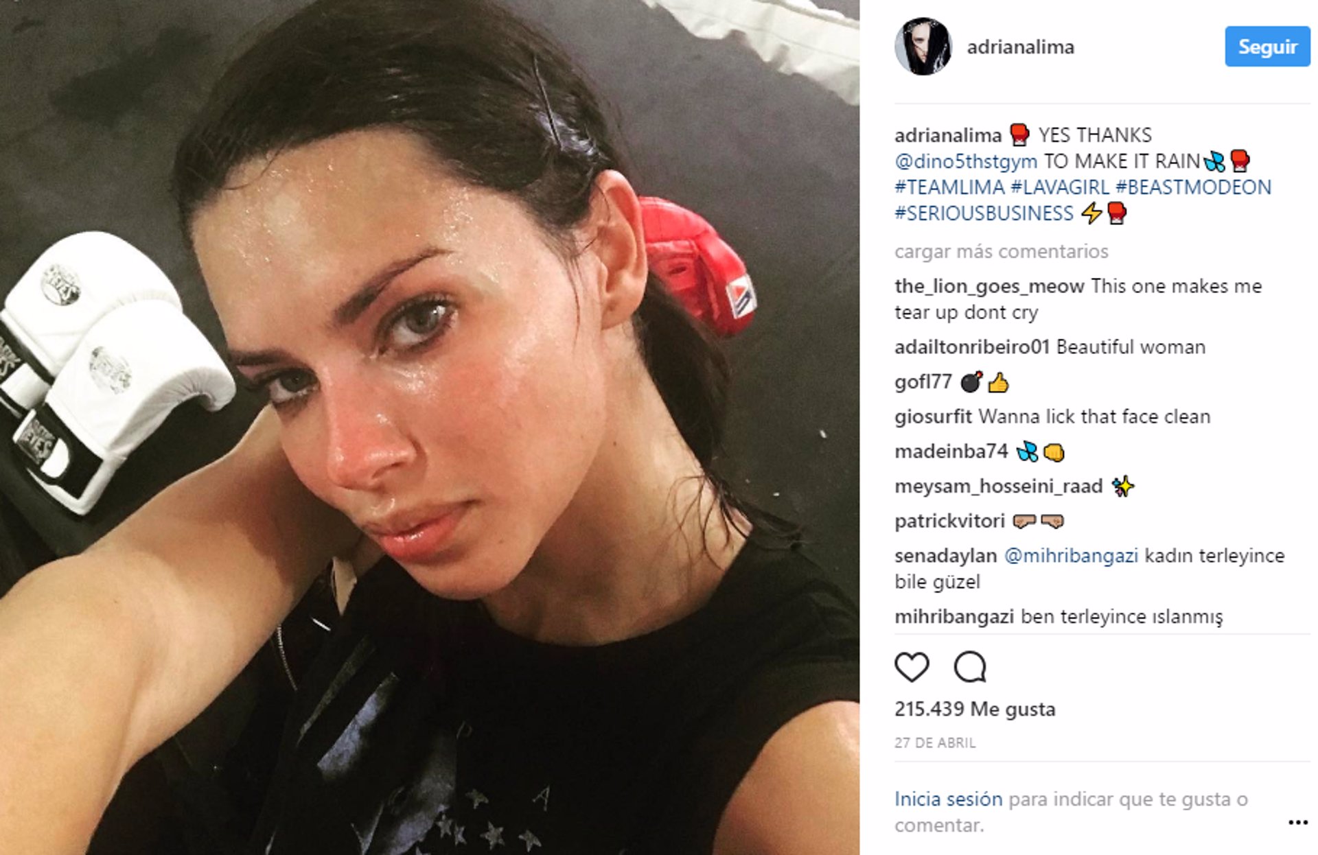 Adriana Lima Instagram