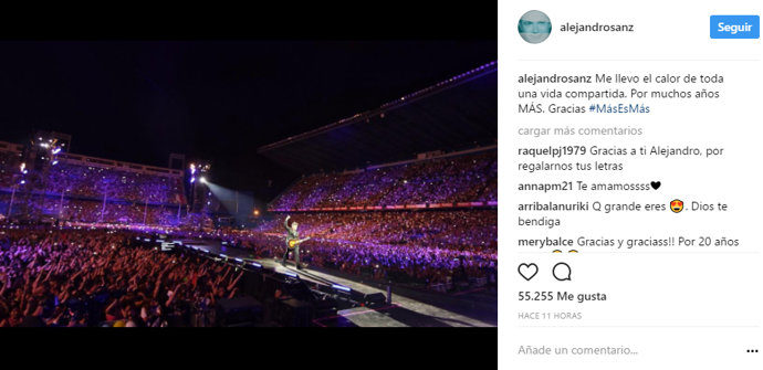 Concierto de Alejandro Sanz  'Más es más'
