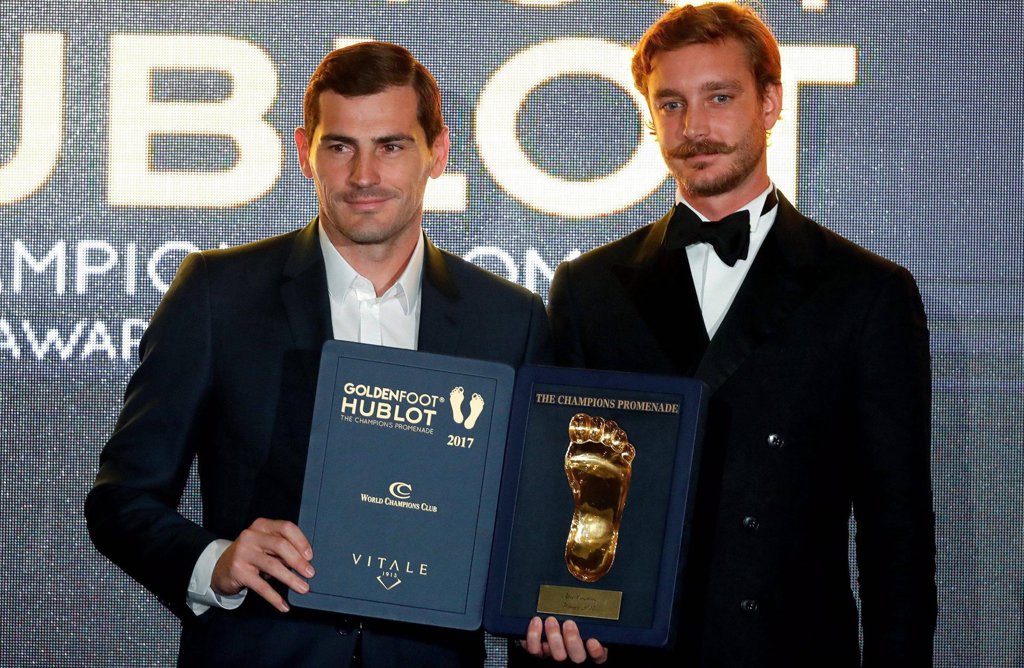 Sara Carbonero, orgullosa de Iker Casillas en los Premios Golden Foot 2017