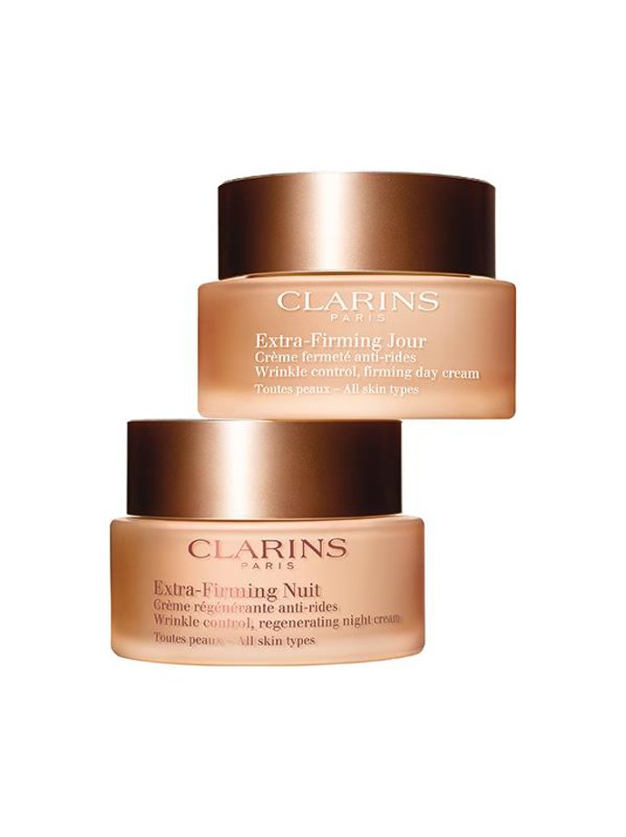 cremas clarins extra firming día y noche