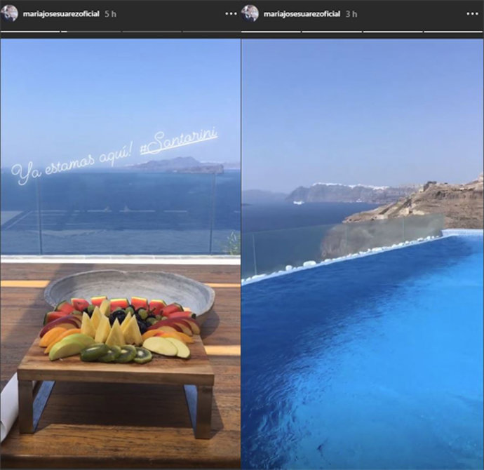 María José Suárez ya se encuentra en Santorini para darse el 'sí quiero' con Jordi Nieto