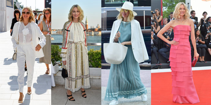 Festival de Venecia, los frenéticos cambios de looks de día y de noche