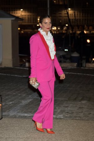 SAMANTHA VALLEJO-NÁGERA, MARIDO DE EUGENIA SILVA,  EN LA BODA DE MARTA ORTEGA Y CARLOS TORRETTA EN EL NAÚTICO, FOTO OFICIAL