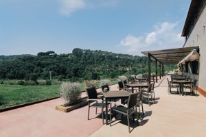Hotel rural eco, spa, slow life Mas Salagros. Terraza Cibus