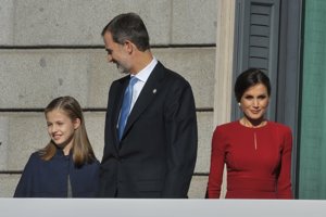 El Rey Felipe VI, orgulloso se su hija Leonor