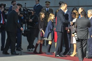 La Princesa Leonor y la Infanta Sofía, vestidas, 'iguales' por primera vez desde hace muchos años