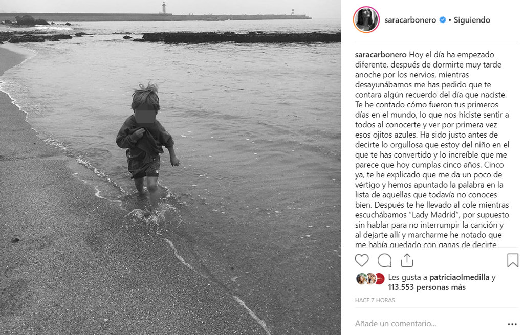 Sara Carbonero escribe una emotiva carta a su hijo Martín 