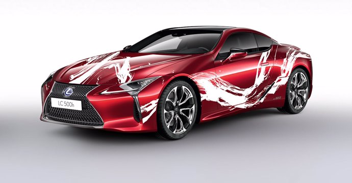 LEXUS LC500h Art Car inspirado en la fluidez, en la velocidad y en la técnica y el detalle  