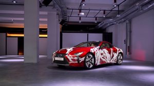 LEXUS LC500h Art Car,  el modelo ganador, inspirado en la fluidez, en la velocidad y en la técnica y el detalle